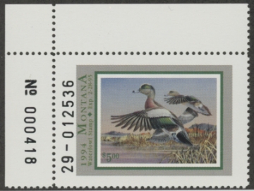 Scan of 1994 Montana Duck Stamp MNH VF