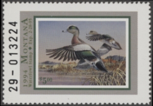 Scan of 1994 Montana Duck Stamp MNH VF