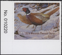 Scan of 2016 Wisconsin Duck Stamp MNH VF