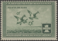 Scan of RW4 1937 Duck Stamp  MLH Fine