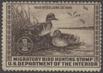 Scan of RW6 1939 Duck Stamp  MNH Fine