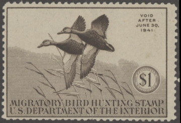 Scan of RW7 1940 Duck Stamp  MLH F-VF