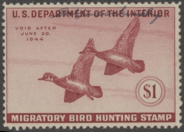 Picture of RW10 1943 Duck Stamp  Used Fine