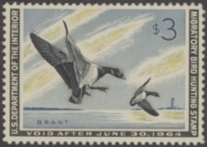 Scan of RW30 1963 Duck Stamp  MLH F-VF