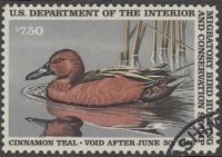 Scan of RW52 1985 Duck Stamp Used F-VF