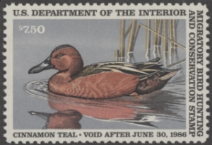 Scan of RW52 1985 Duck Stamp  MNH F-VF