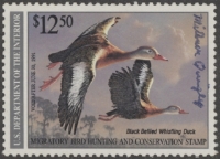 Scan of RW57 1990 Duck Stamp  Used VF