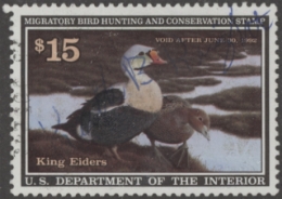 Scan of RW58 1991 Duck Stamp  Used VF