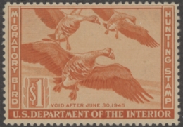 Scan of RW11 1944 Duck Stamp  MLH F-VF