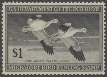 Scan of RW14 1947 Duck Stamp  MNH VF