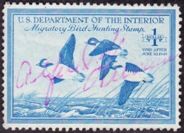 Scan of RW15 1948 Duck Stamp  Used VF