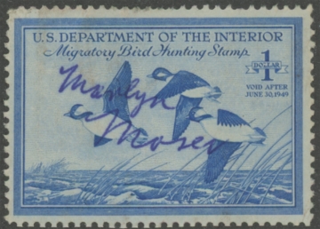 Picture of RW15 1948 Duck Stamp  Used F-VF