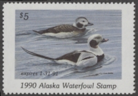 Scan of 1990 Alaska Duck Stamp MNH VF
