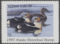 Scan of 1997 Alaska Duck Stamp MNH VF
