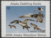 Scan of 2006 Alaska Duck Stamp MNH VF