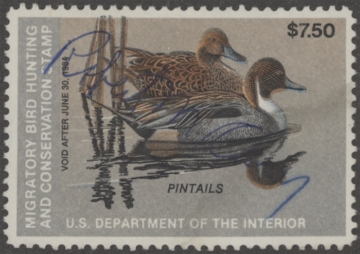 Scan of RW50 1983 Duck Stamp  Used VF