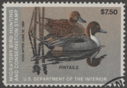 Scan of RW50 1983 Duck Stamp  Used F-VF