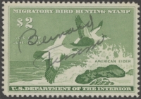 Scan of RW24 1957 Duck Stamp  Used F-VF