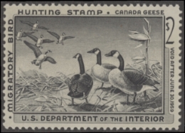 Scan of RW25 1958 Duck Stamp  MNH F-VF