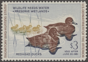 Scan of RW27 1960 Duck Stamp  MLH F-VF