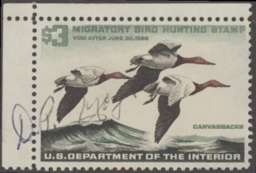 Scan of RW32 1965 Duck Stamp  Used VF