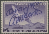 Scan of RW17 1950 Duck Stamp  Used, Creased F-VF