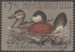 Scan of RW48 1981 Duck Stamp  Used F-VF