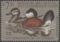 Scan of RW48 1981 Duck Stamp  MLH F-VF