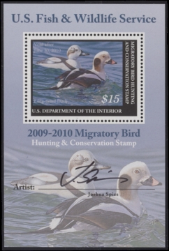 Scan of RW76B 2009 Duck Stamp  MNH Gem 100