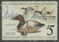 Scan of RW42 1975 Duck Stamp  Used F-VF