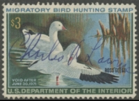 Scan of RW37 1970 Duck Stamp  Used F-VF