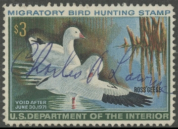 Scan of RW37 1970 Duck Stamp  Used F-VF