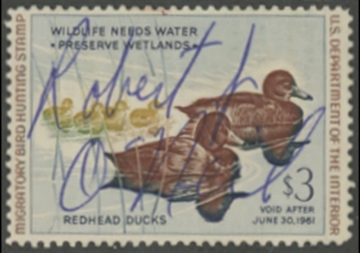 Scan of RW27 1960 Duck Stamp  Used F-VF