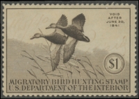Scan of RW7 1940 Duck Stamp  Used F-VF