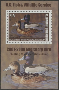 Scan of RW74B 2007 Duck Stamp  MNH F-VF