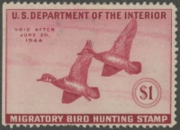 Scan of RW10 1943 Duck Stamp  Used Fine