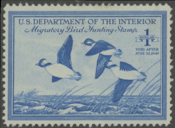 Scan of RW15 1948 Duck Stamp  Unsigned F-VF