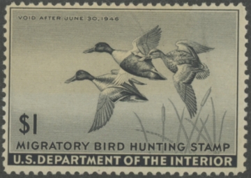 Scan of RW12 1945 Duck Stamp  MNH F-VF