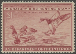 Scan of RW13 1946 Duck Stamp  MNH F-VF