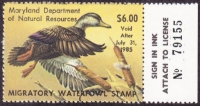 Scan of 1984 Maryland Duck Stamp MNH VF
