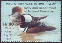 Scan of 1986 Maryland Duck Stamp MNH VF