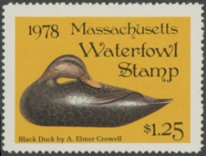 Scan of 1978 Massachusetts Duck Stamp MNH VF