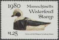 Scan of 1980 Massachusetts Duck Stamp MNH VF