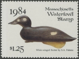 Scan of 1984 Massachusetts Duck Stamp MNH VF