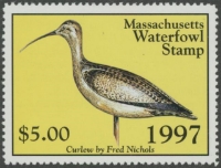 Scan of 1997 Massachusetts Duck Stamp MNH VF