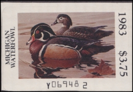 Scan of 1983 Michigan Duck Stamp MNH VF