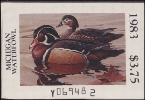 Scan of 1983 Michigan Duck Stamp MNH VF