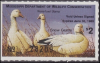 Scan of 1988 Mississippi Duck Stamp MNH VF