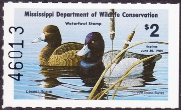 Scan of 1983 Mississippi Duck Stamp MNH VF