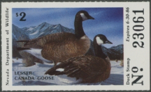 Scan of 1985 Nevada Duck Stamp MNH VF